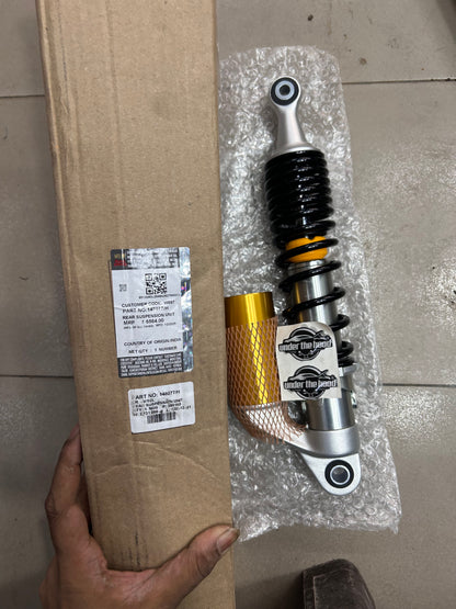 Royal Enfield Rear Suspension Unit – 148077/F | OEM Rear Shock Absorber for Interceptor 650 & Continental GT 650 (2019–2022)