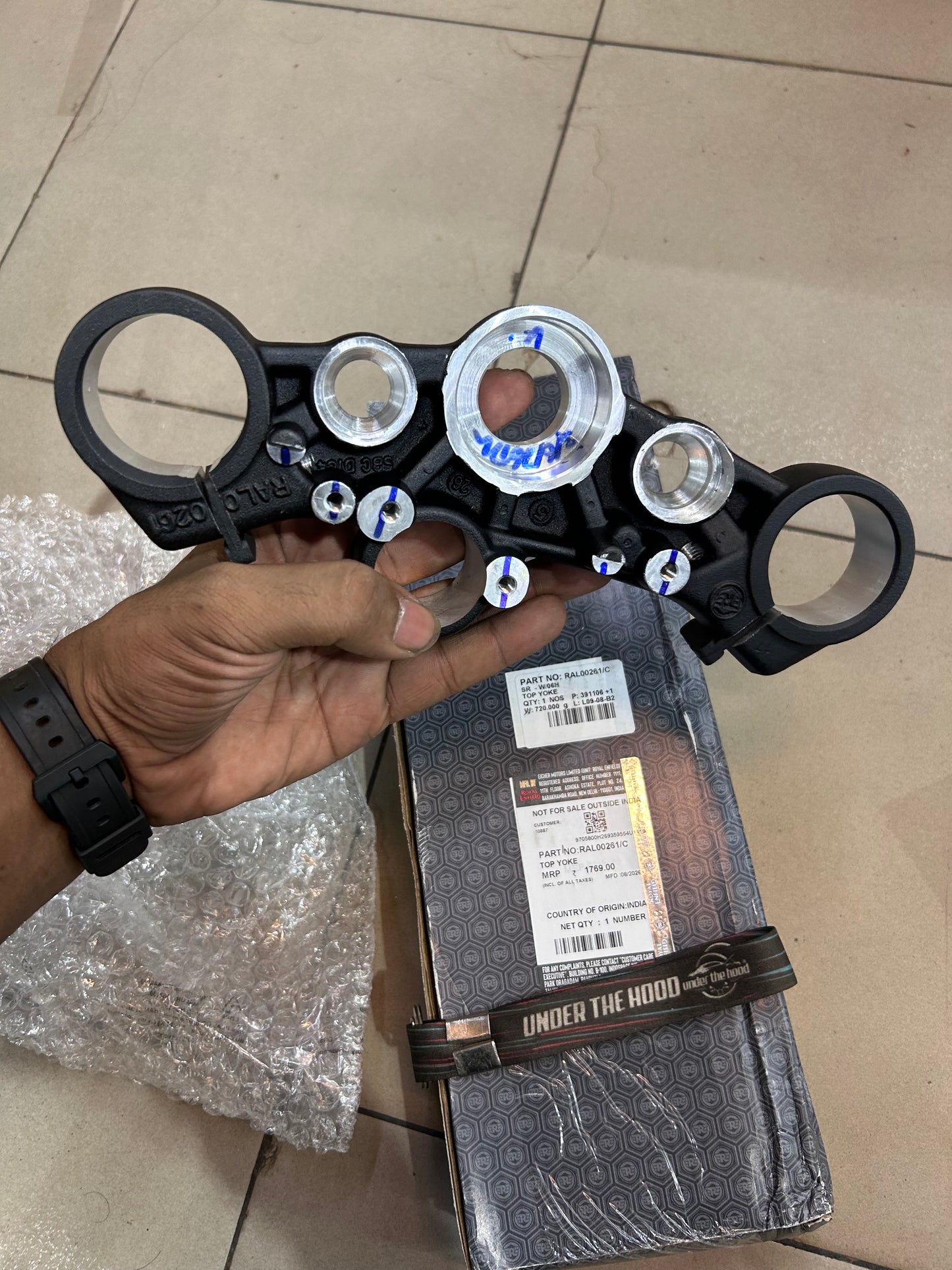 Royal Enfield Guerrilla 450 Top Yoke / Upper Triple Clamp – RAL00261/C