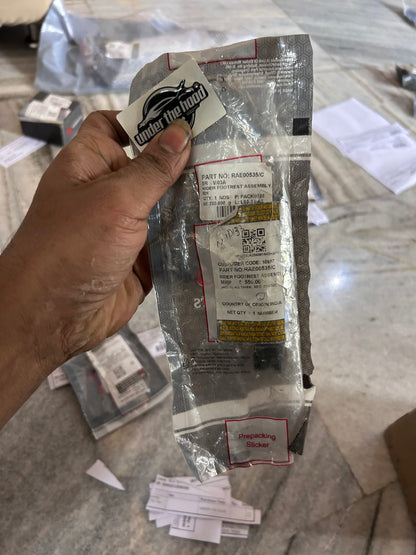 Royal Enfield Rider Footrest Assembly – Right-Hand (RH) — Hunter 350 (J-Series BS6/EU5), Shotgun 650 (EU5) — RAE00535/C (supersedes RAE00535/B)