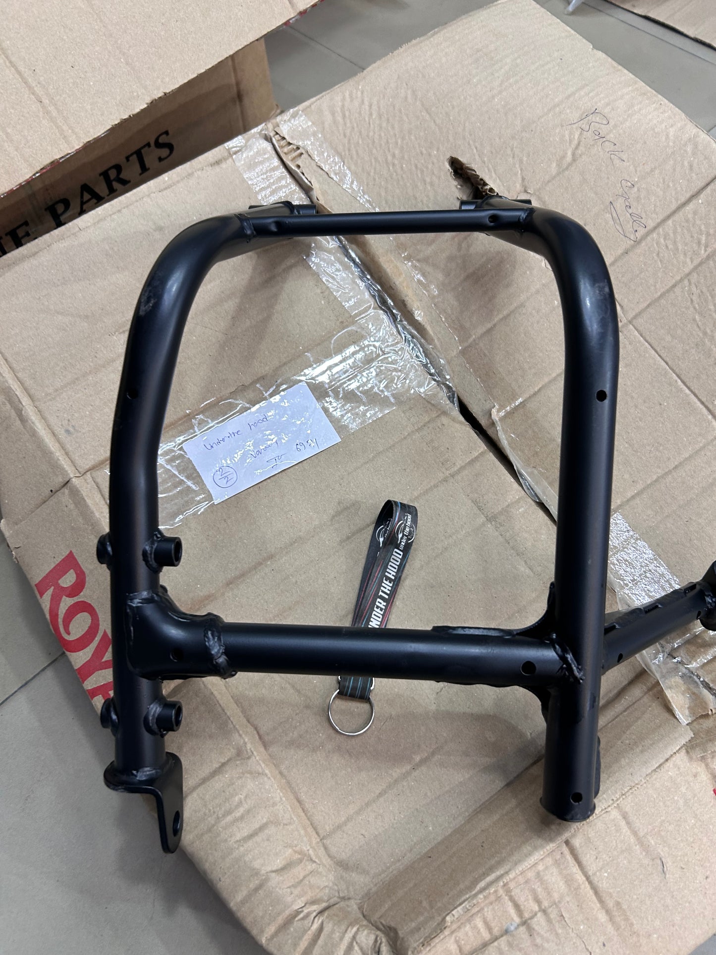Royal Enfield RAE00205/B – OEM Cradle Assembly (Matte Black) for Classic 350 Reborn & New Bullet 350 (J-Series)