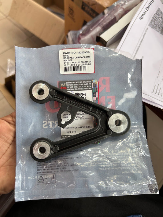 Royal Enfield Headlamp Holder Bracket LH – 1120090/B | OEM for Thunderbird X 350/500 (BS4, 2018–2020)