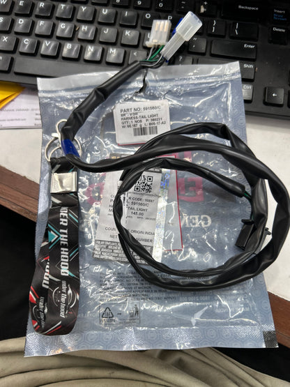 Royal Enfield Harness – Tail Light (Rear Lamp Wiring Loom) — Classic 350/500 UCE, Bullet 500 Euro 3/Euro 4 (plus select Classic 500 BS4 variants) — 591560/C | Genuine OE