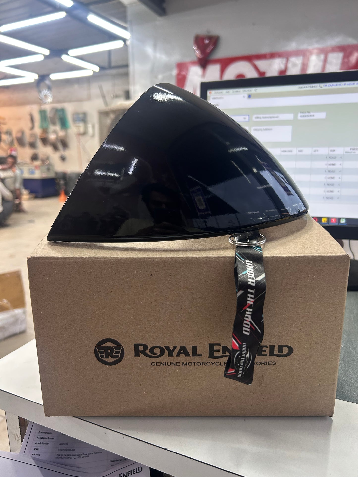 Royal Enfield 1990425 Black Magic Single Seat Cowl — OEM Painted Cowl for Continental GT 650