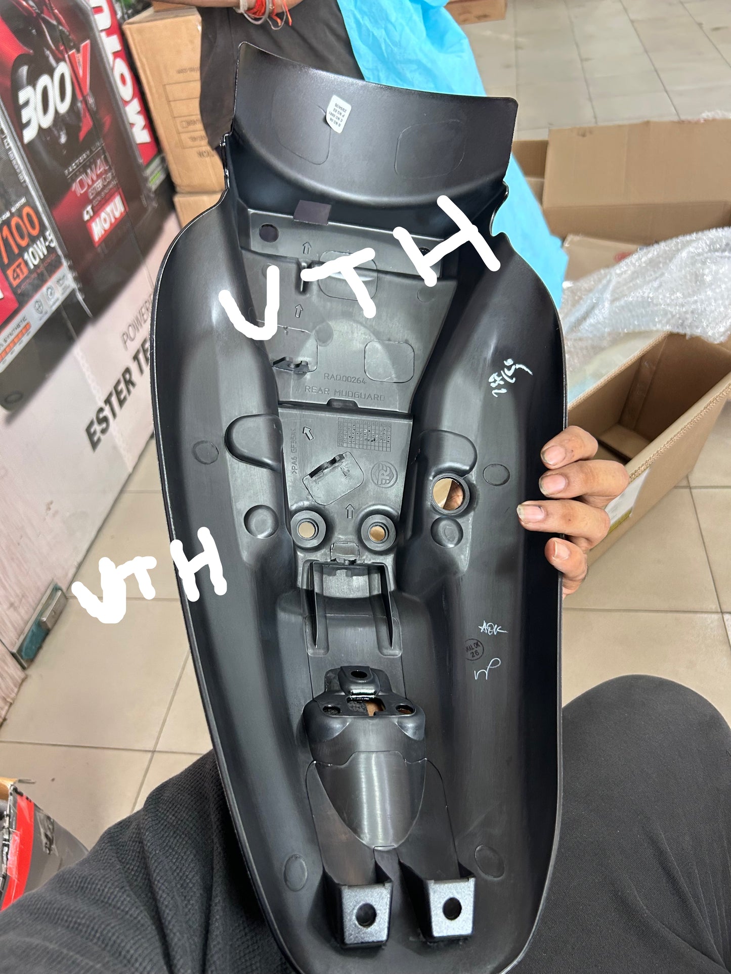 Royal Enfield RAQ00681/A Rear Mudguard Painted Black – Hunter 350 (All Variants)