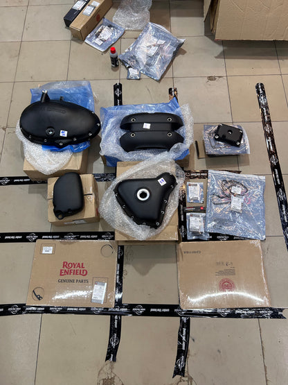 Royal Enfield Interceptor 650 & Continental GT 650 Black Engine Cover Conversion Kit