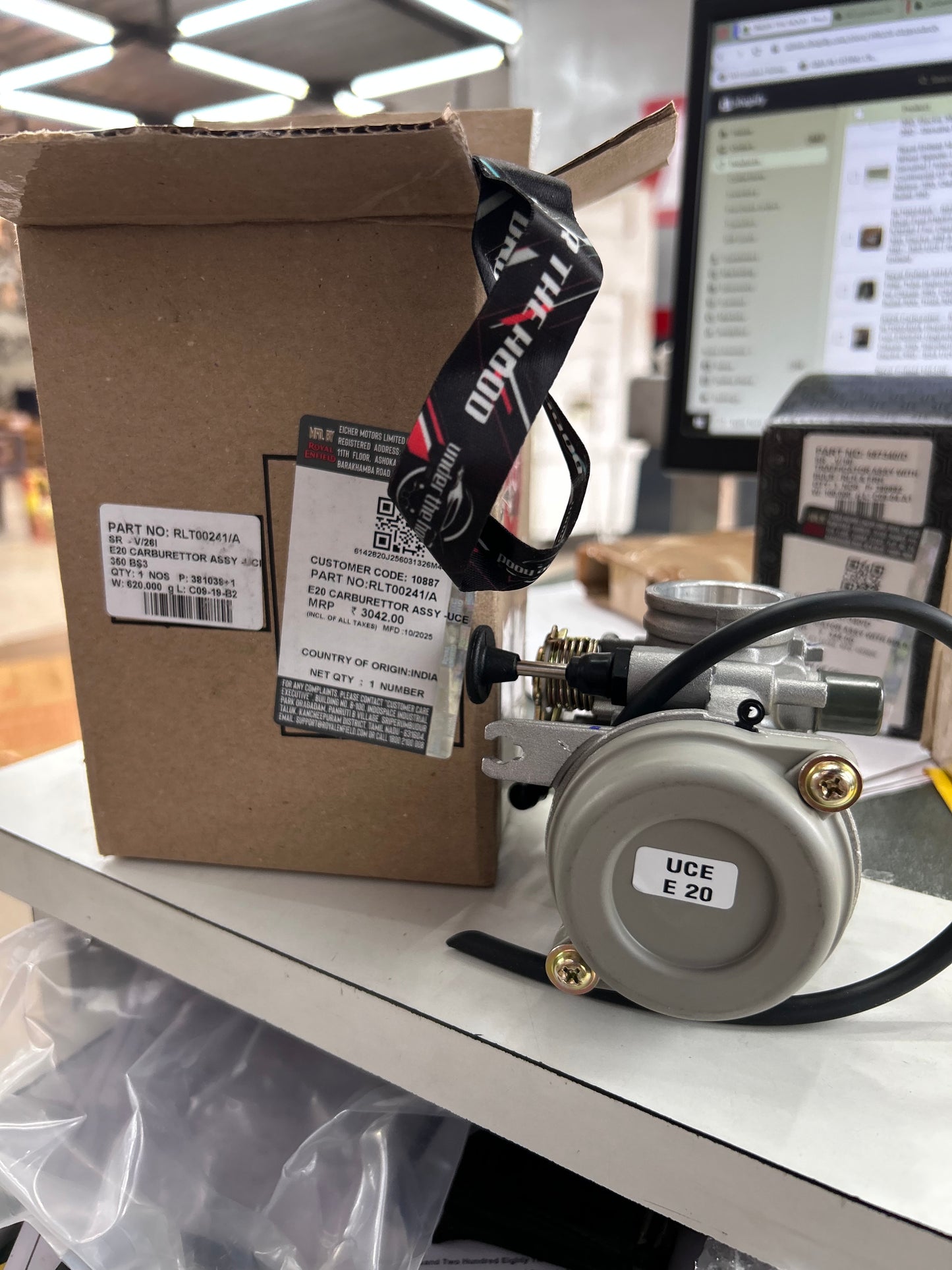 RLT00241/A – BS29 Carburettor (Dual-Fuel E10/E20) – Replaces 570282 | For Classic 350, Bullet 350, Electra 350 & Thunderbird 350 – BS3 UCE | Genuine Royal Enfield