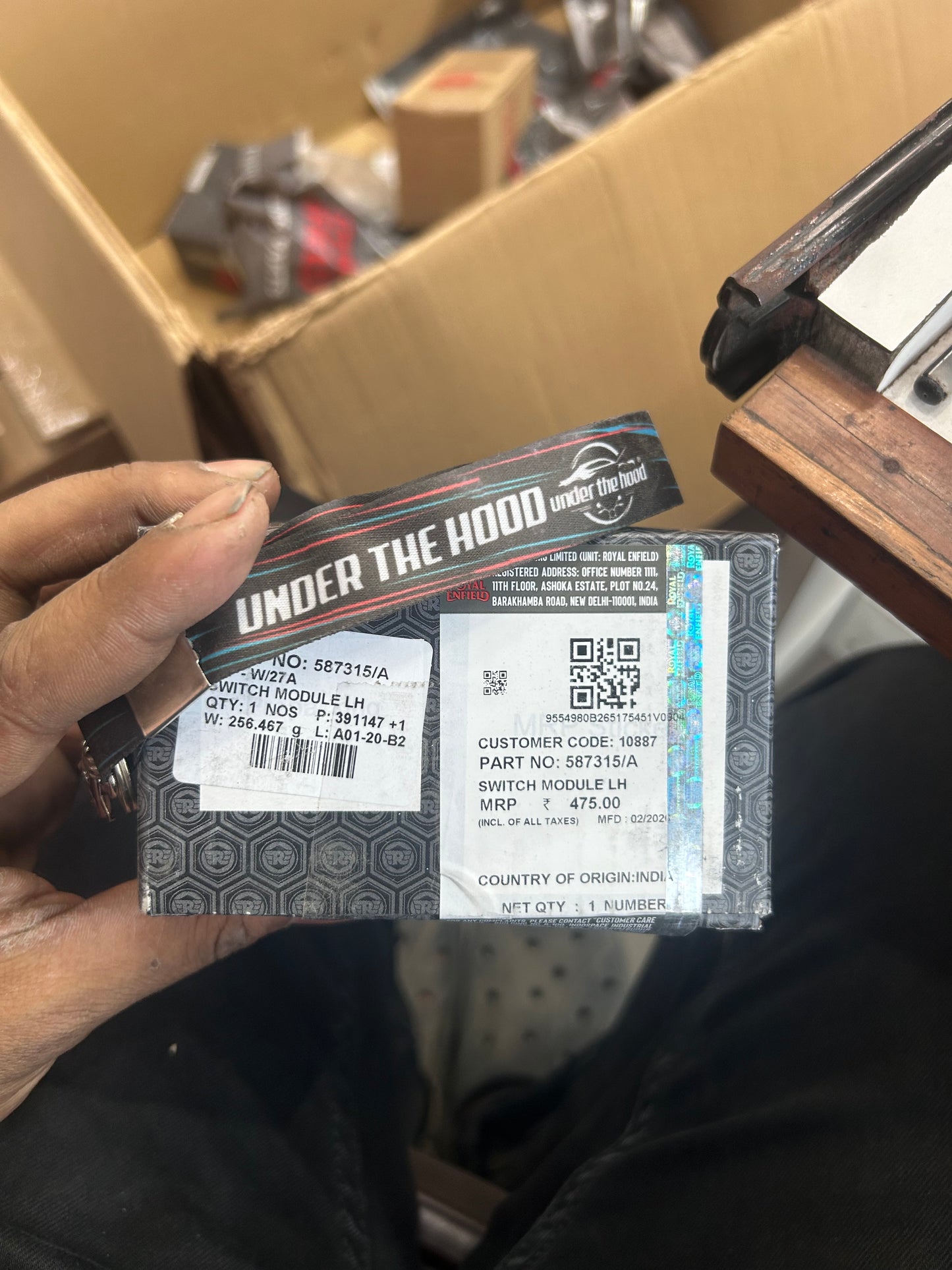 Royal Enfield Switch Module LH / Handlebar Left Switch – Himalayan 411 (BS3, 2016–2017) – Part No. 587315/A