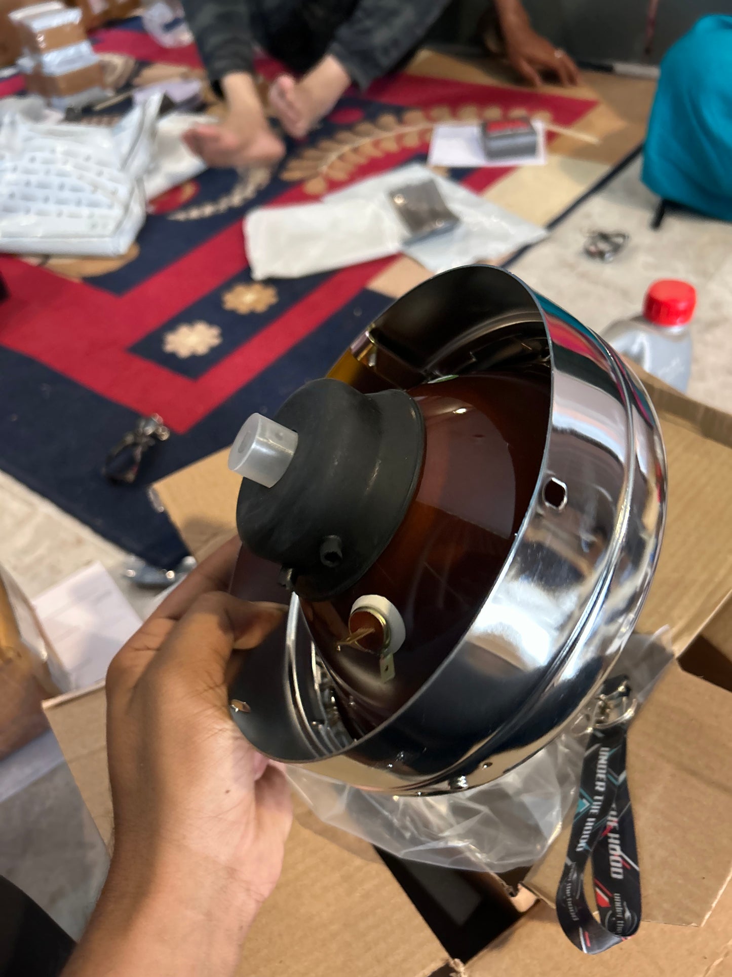 Royal Enfield 593263/E Head Lamp Assembly with Bulb – OEM Fit for Classic 350, Classic 500 & Bullet 350/500