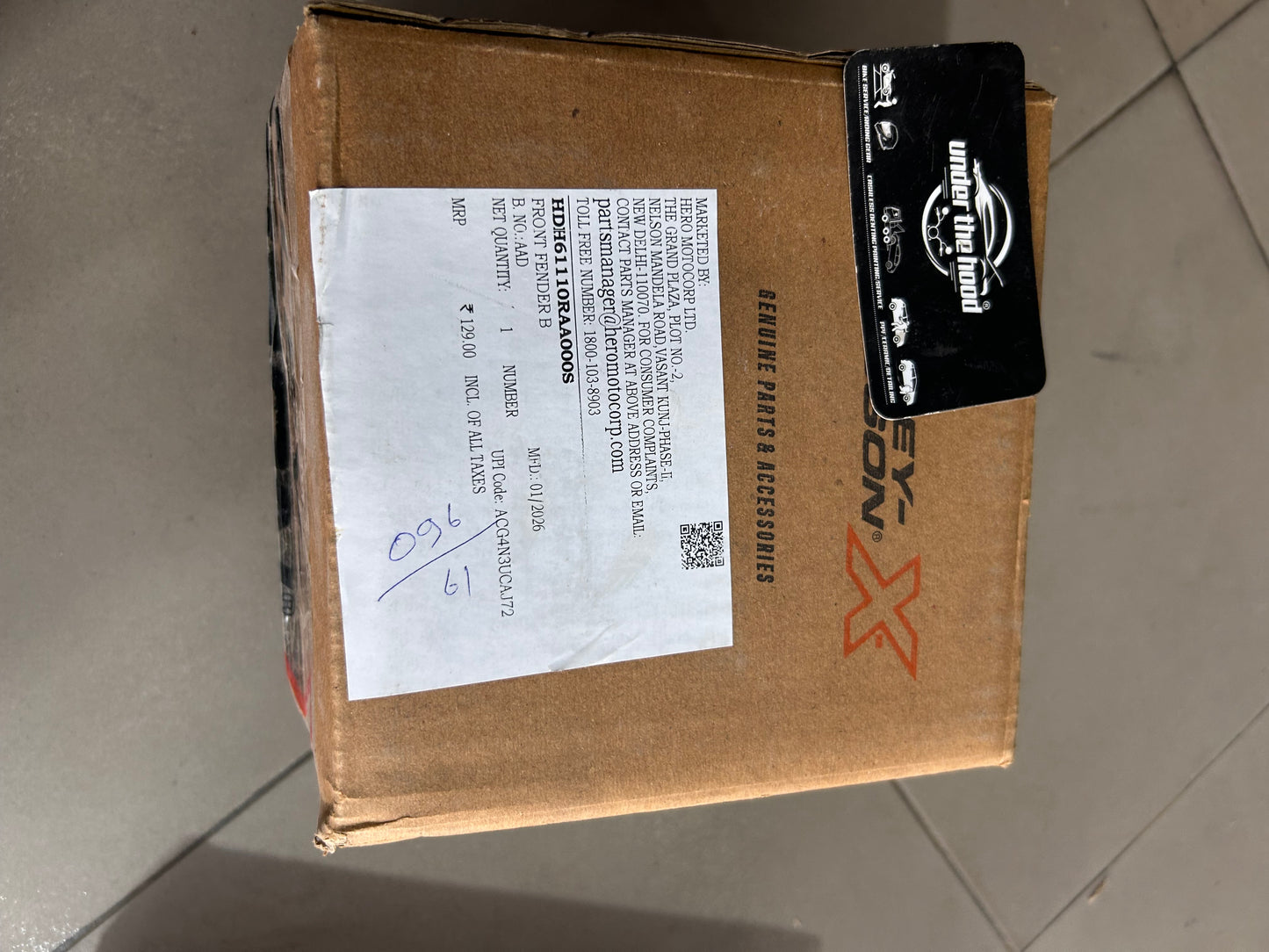 Harley-Davidson X440 / X440 OBDII / X440T Front Fender B OEM | HDH61110-RAA-000