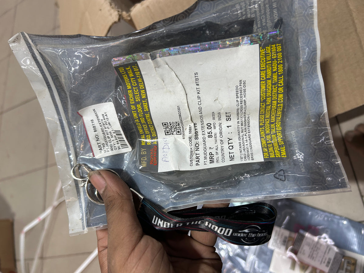 Royal Enfield Thunderbird TBTS Front Mudguard Extension & Clip Kit – 888116