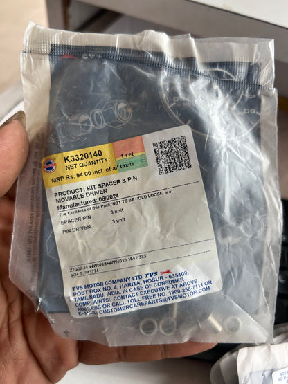 TVS Kit Spacer & Pin Movable Driven – OEM K3320140 – PEP Series Scooters