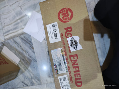 Royal Enfield 1990703 Black Low Ride Rider Seat — OEM Low Profile Seat for Classic UCE