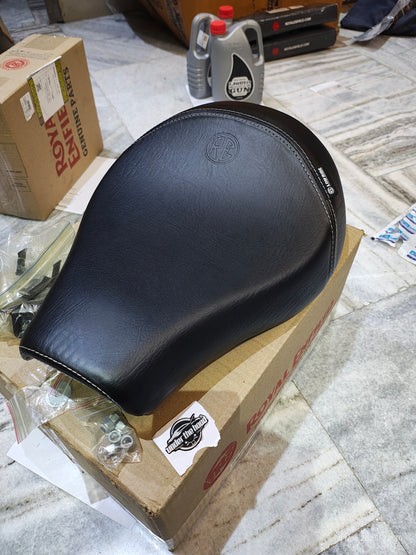 Royal Enfield 1990703 Black Low Ride Rider Seat — OEM Low Profile Seat for Classic UCE