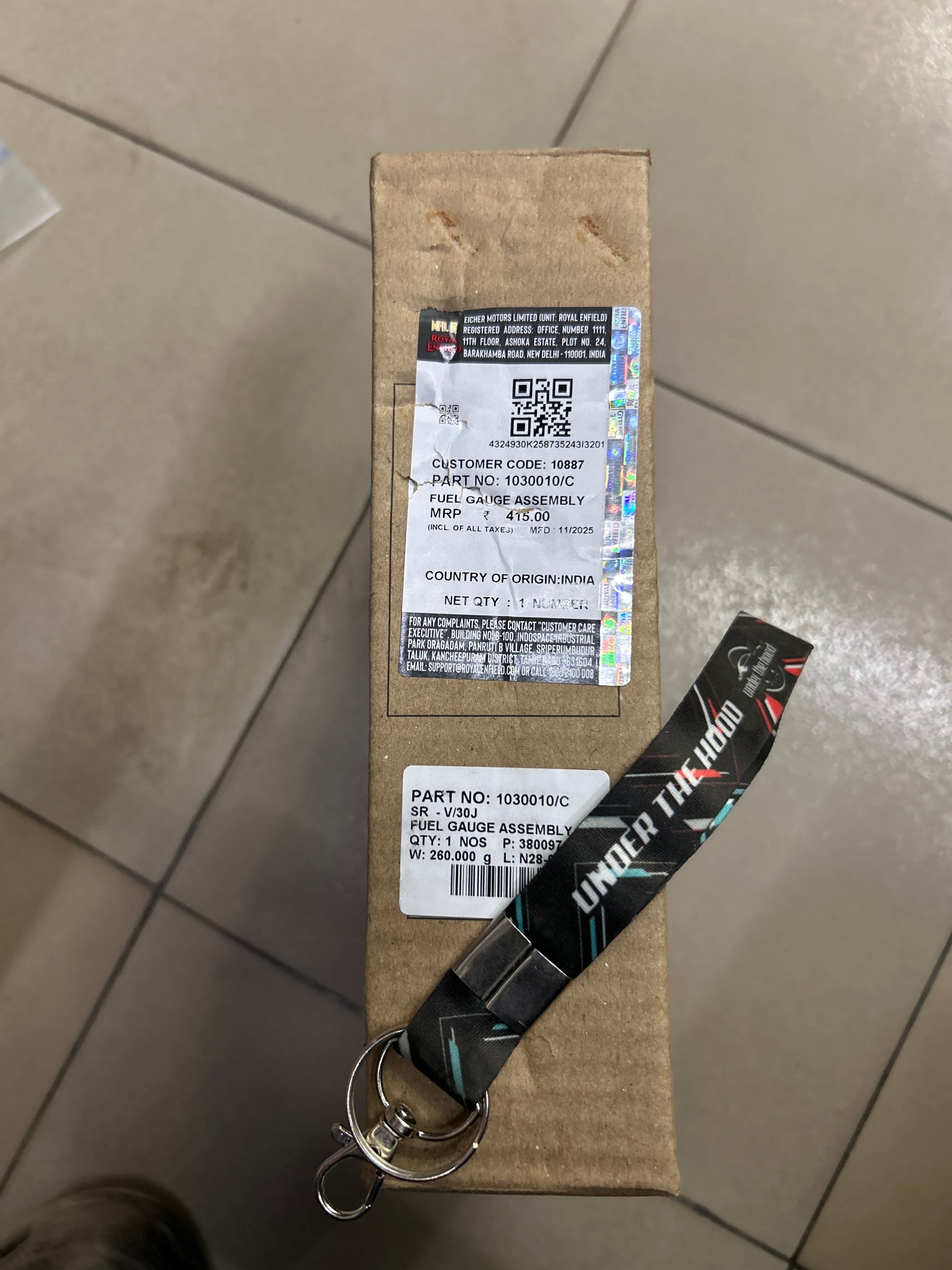 Royal Enfield 1030010/C fuel gauge assembly for Interceptor INT 650