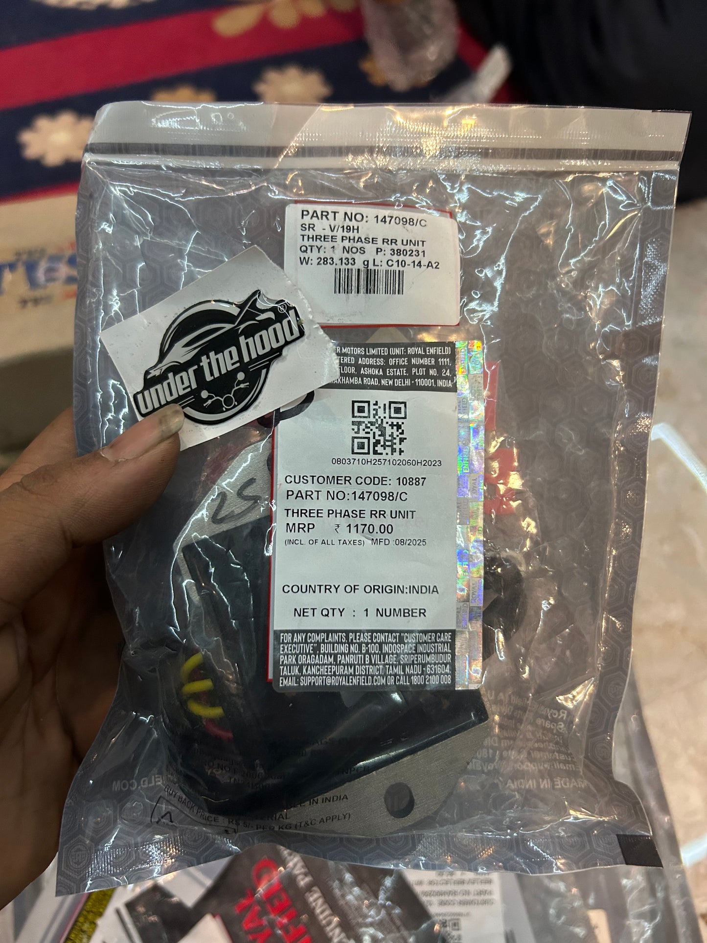 Royal Enfield 147098/C - REGULATOR RECTIFIER UNIT