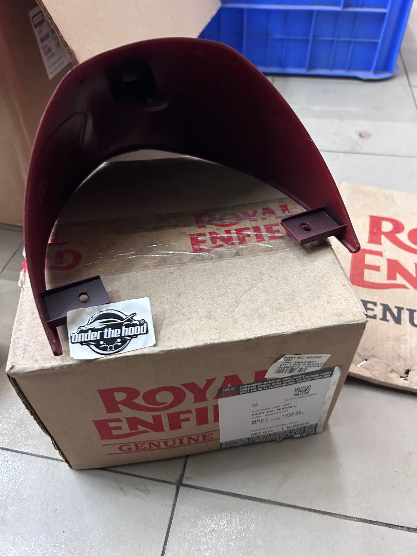 Royal Enfield 585556 — Cowl – Single Seat (Seat Cowl / Cafe Cowl) for Continental GT 535 (UCE 535) — Genuine OEM