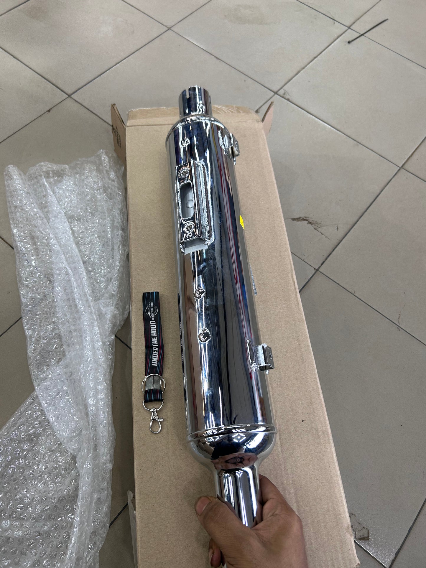 Royal Enfield Classic 350 Reborn Chrome Silencer Assembly RLX00515/D