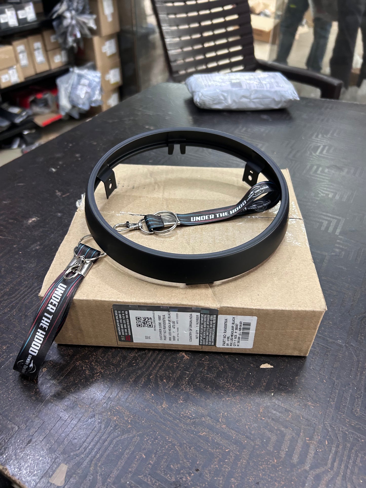 Royal Enfield RAN00976/A – Rim, LED Headlamp, Black for Scram 440 (Genuine OEM)