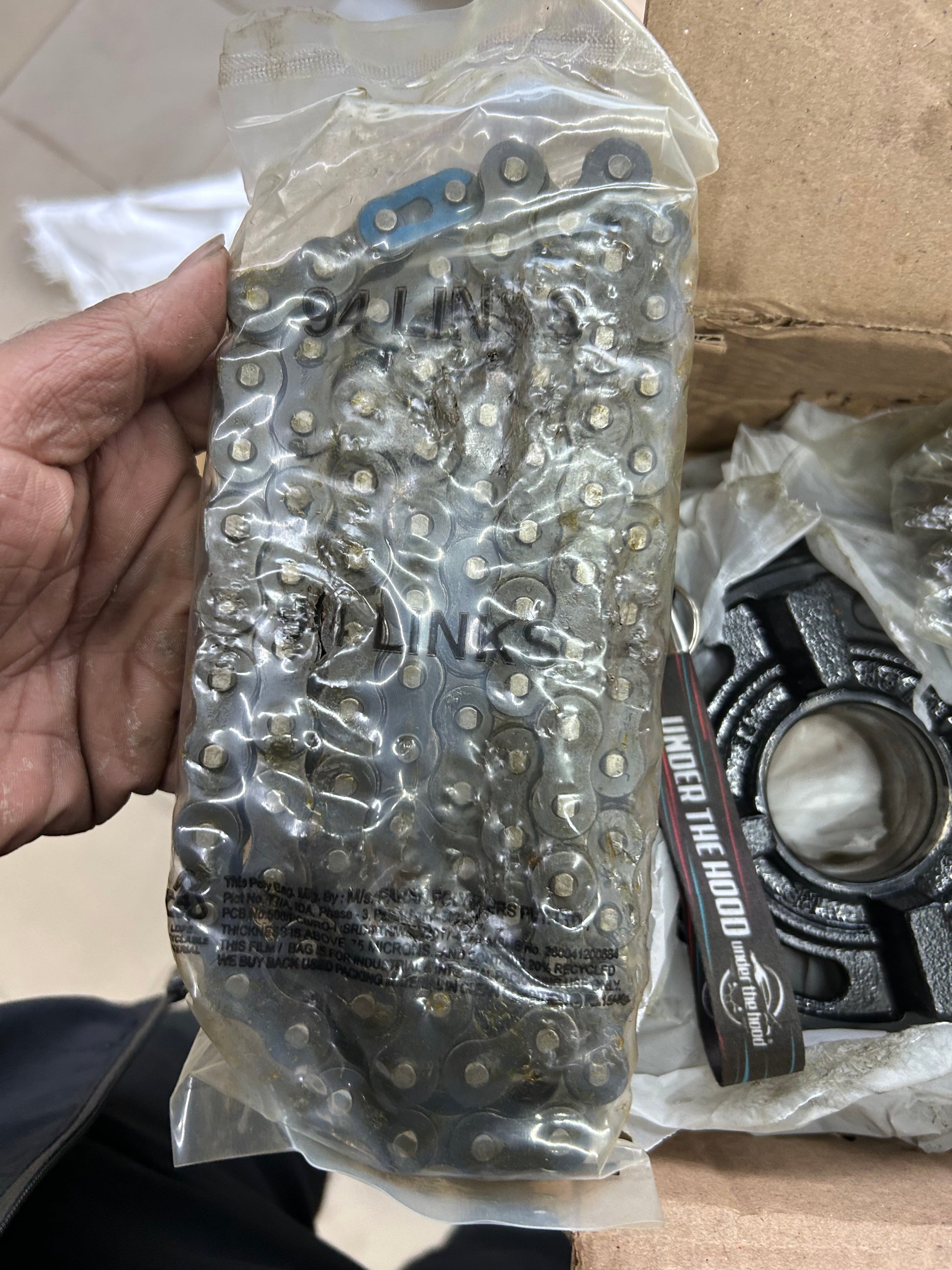 112146 genuine Royal Enfield chain sprocket set – front sprocket 16T and rear sprocket 38T reference for 350 4-speed