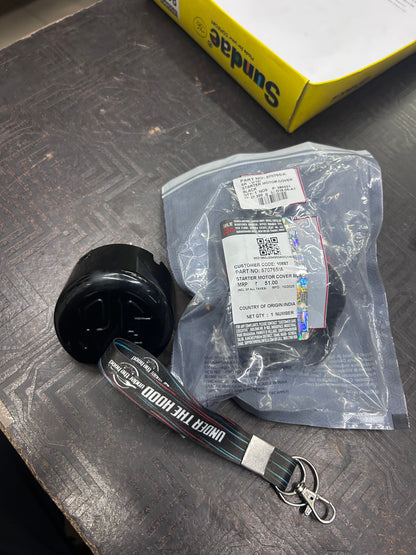 570765/A – Starter Motor Cover (Black) for Classic 350 (UCE) & Thunderbird 350/350X (UCE) – Genuine Royal Enfield