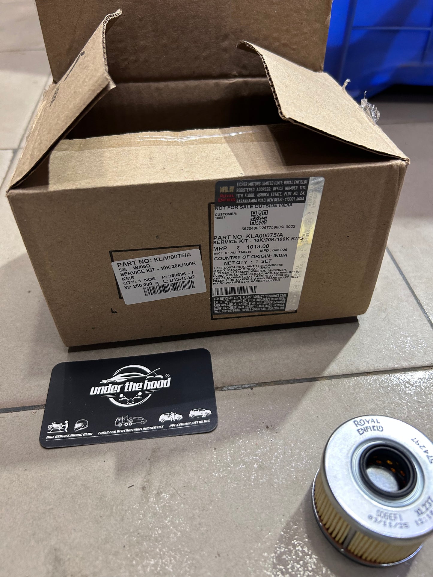 Royal Enfield Scheduled Service Kit (10K/20K/100K km) for Himalayan 450 – KLA00075 / KLA00075/A
