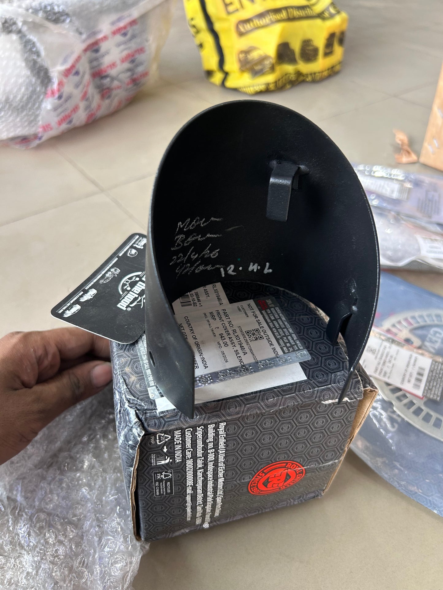 Royal Enfield Front Silencer Cover Assembly for Bear 650 – RLX01946/A