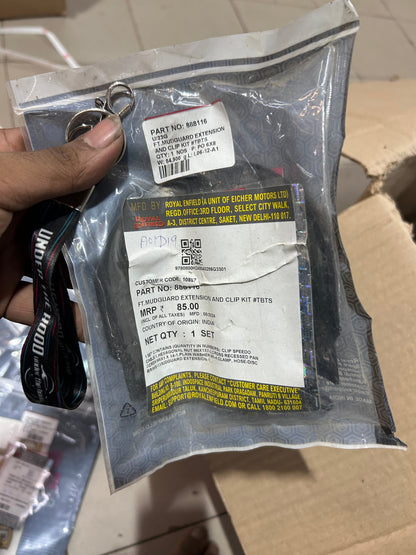 Royal Enfield Thunderbird TBTS Front Mudguard Extension & Clip Kit – 888116