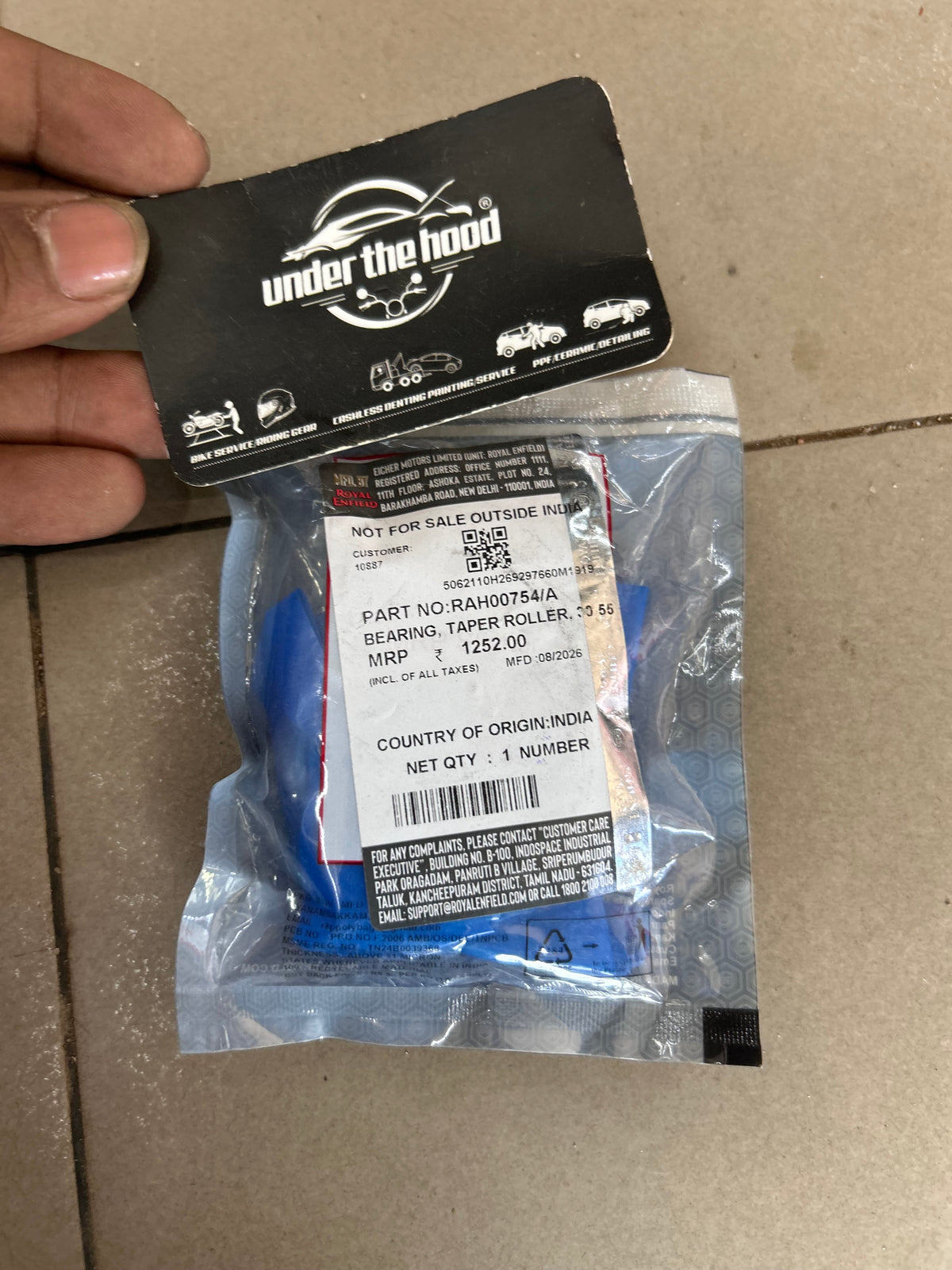 Royal Enfield Taper Roller Steering Bearing RAH00754/A 30x55x17 | Classic 650, Shotgun 650 & Super Meteor 650