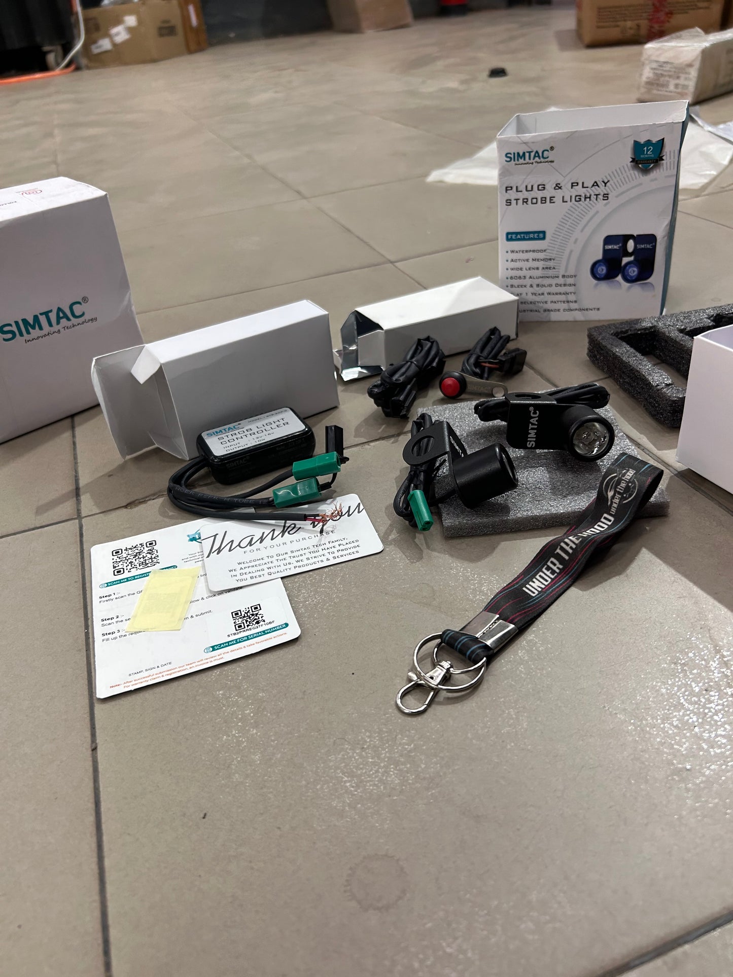 SIMTAC STROBE LIGHTS KIT | FOR BIKES | STB