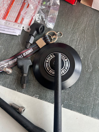 Premium GMA-Style Bar-End Touring Mirrors for Royal Enfield (Replica) – Under The Hood Edition