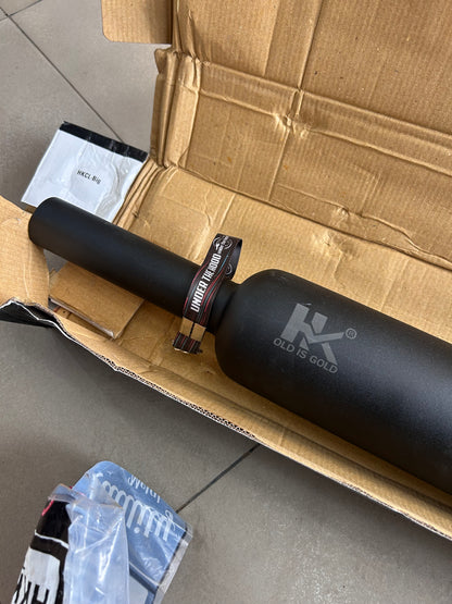 HK Long Punjab Silencer Small Mouth – Direct Fit for Royal Enfield UCE Models