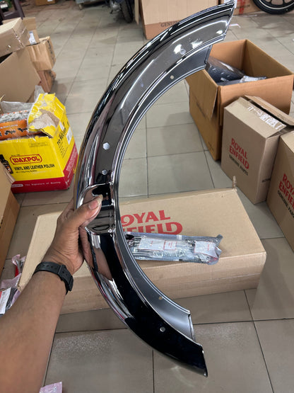 Royal Enfield Old Bullet 350 Plated Front Mudguard Kit Assembly 888494