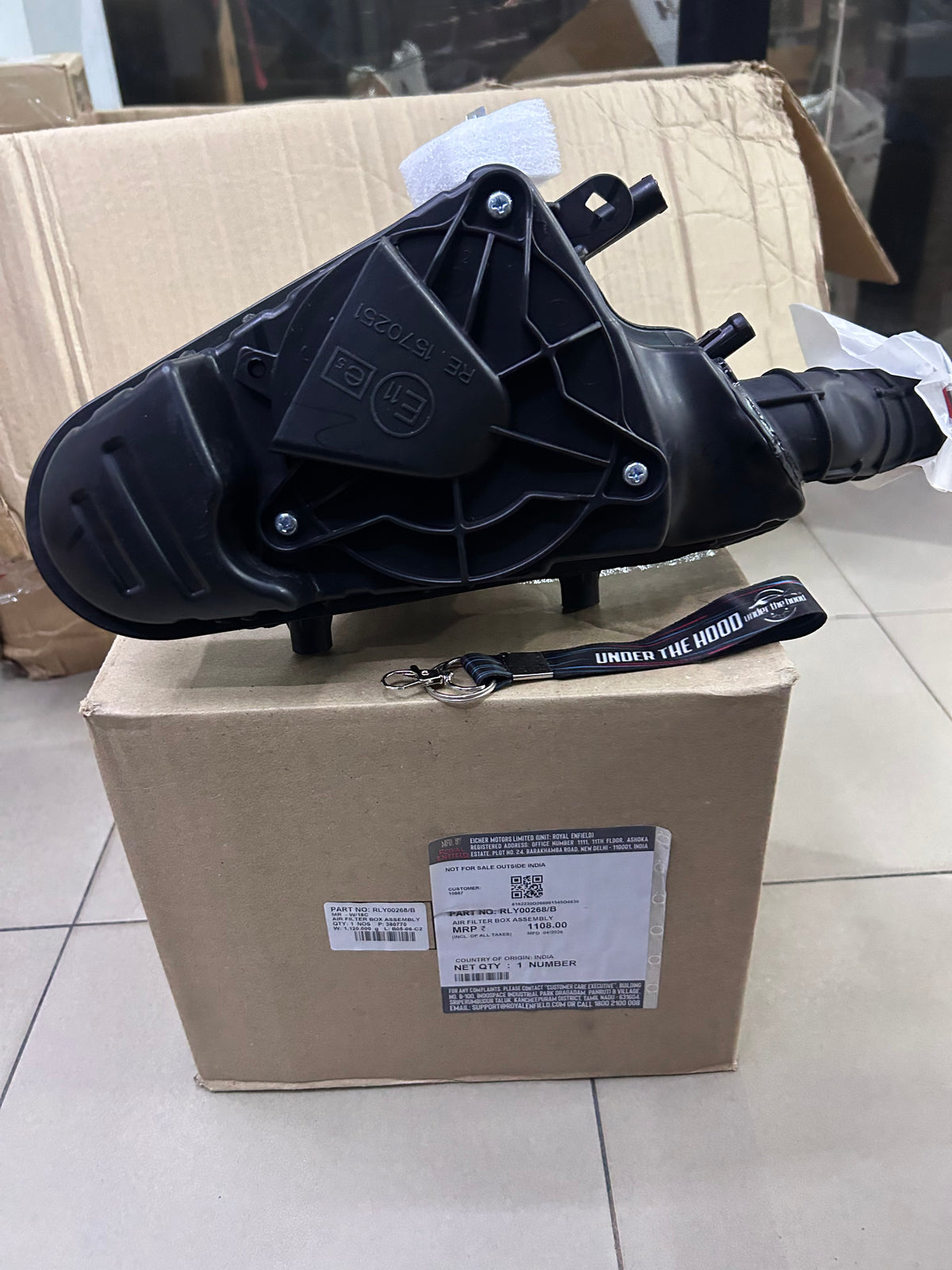 Genuine Royal Enfield Meteor 350, Classic 350 Reborn, Bullet 350 & Goan Classic 350 Air Filter Box Assembly – RLY00268