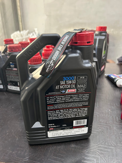 Motul 3000 15W50 (2.5L) – Premium Engine Oil for Royal Enfield UCE Engines | API SN