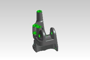 Continental GT 650 rider control plate right-hand 148217E