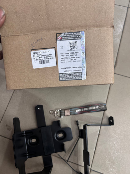 Royal Enfield 594873 / 594873/C – Battery Carrier VT31 – Genuine Battery Box Bracket for Thunderbird 350 & Thunderbird 350X ABS BS4