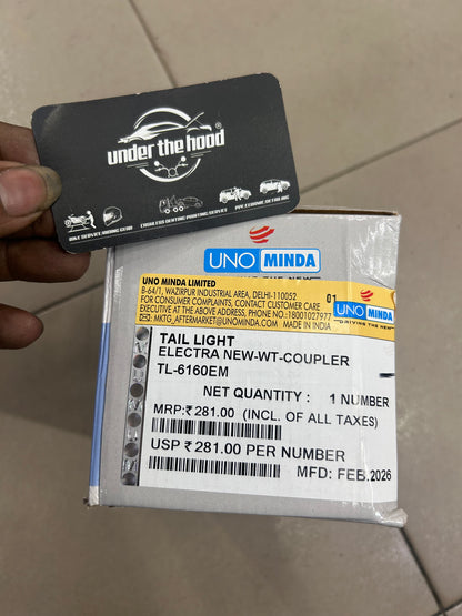 Uno Minda Tail Light Assembly with Coupler for Royal Enfield Electra 350 UCE | TL-6160EM