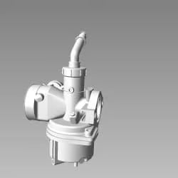 Hero Genuine Carburettor Assembly (Carburetor Assy) for HF Deluxe / HF Dawn / HF Deluxe Eco / CD Deluxe / CD Dawn / Dawn | Part No 16100KSTA12S