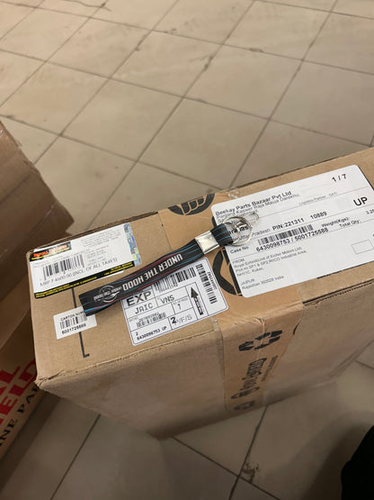 Black Large Engine Guards (Stainless Steel Crash Guard) for Interceptor 650 / Continental GT 650 / Bear 650 – Royal Enfield Genuine Accessories 1990506 (25mm Tube, Dual-Coated)