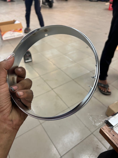 Royal Enfield 583887/B – Chrome Inner Rim for Headlamp (Classic, Standard, Electra | Reborn Upgrade)