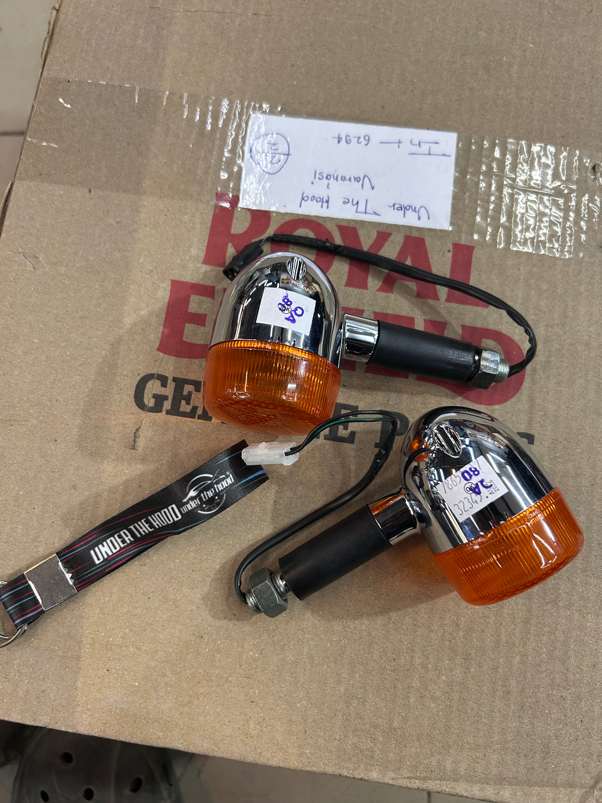 Royal Enfield Thunderbird 350 & 500 Complete Indicator / Trafficator Kit – 888199 – Genuine OEM