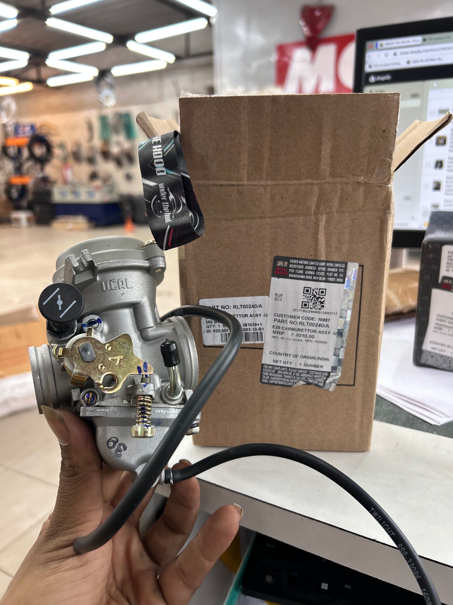 BS29 Carburettor – 576583/C → RLT00240/A (Superseded, Dual-Fuel E10/E20 Upgrade) for Classic 350, Standard 350 & Electra 350 – BS4 UCE