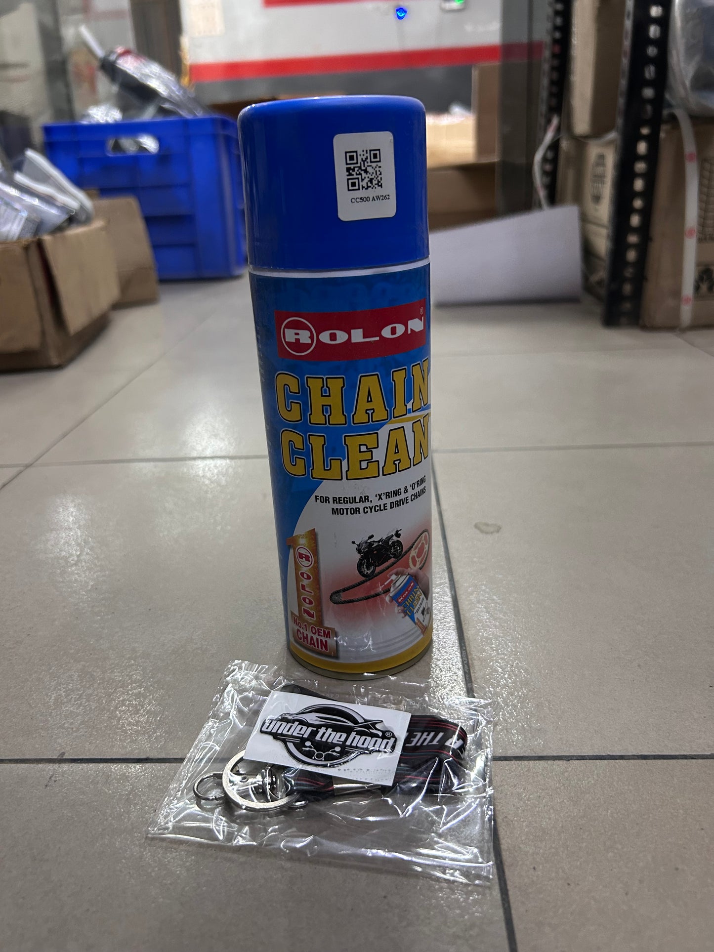 Rolon Chain Care Kit 500ml – Chain Cleaner, Chain Lube & Brush Combo for Motorcycle Chains
