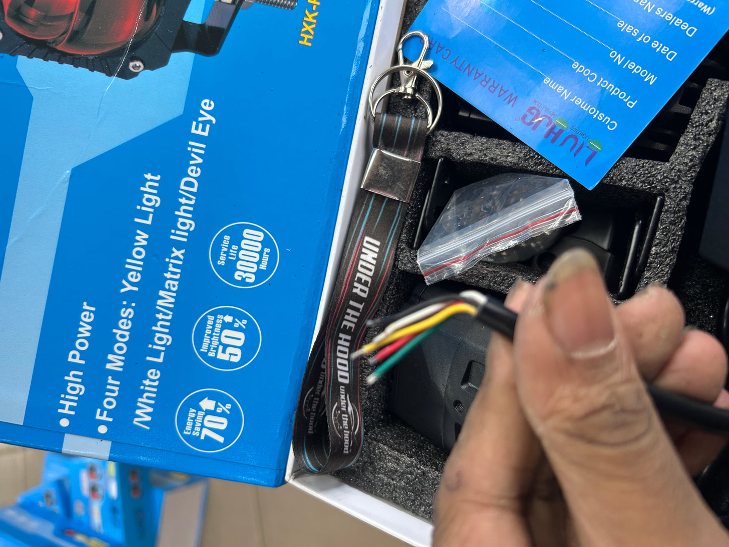 LIU HJG Guerrilla (Gorilla) Projector Fog Light – 4 Mode Yellow/White/Matrix/Devil Eye | HXK-P108