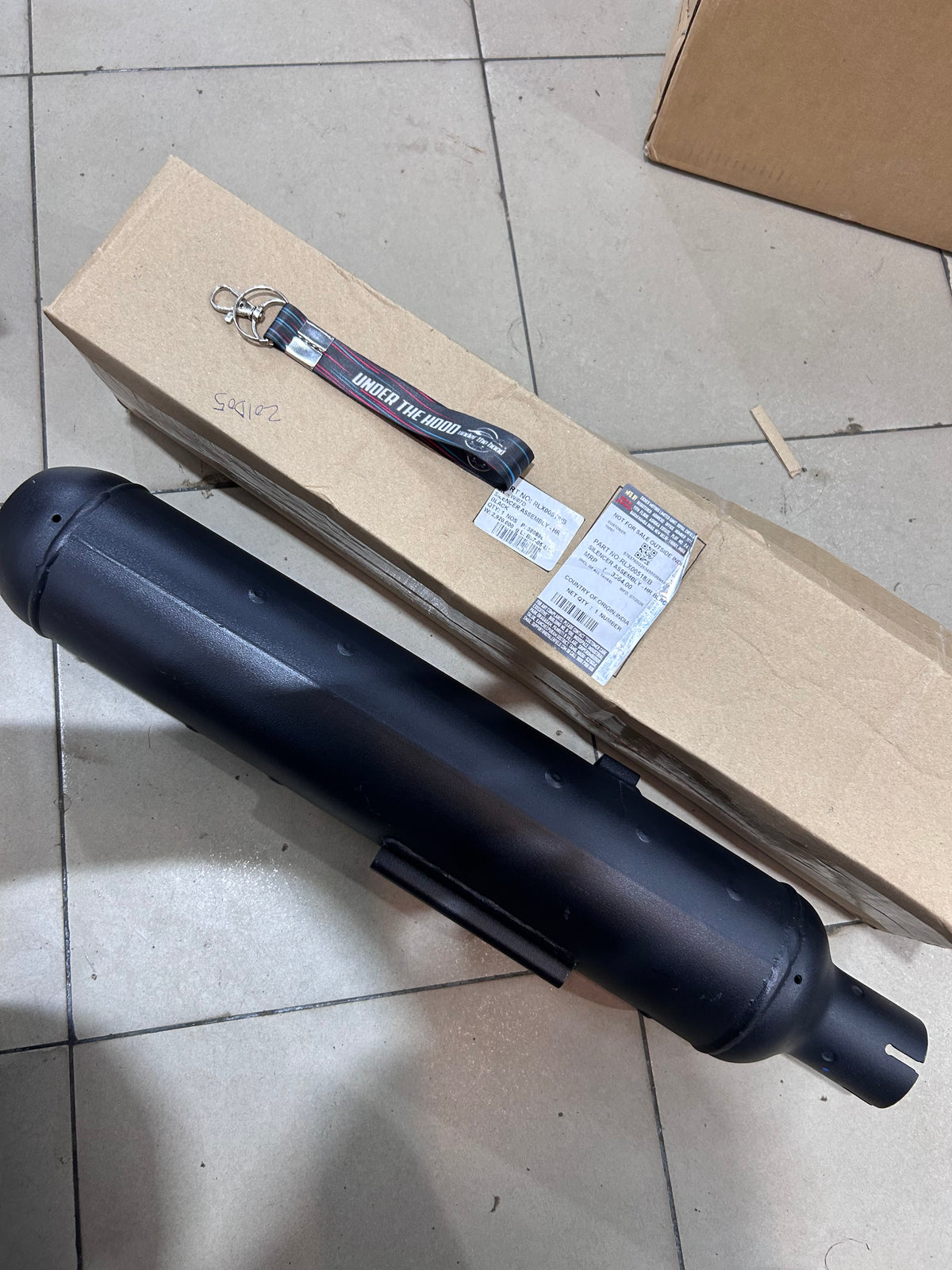 Royal Enfield Meteor 350 Fireball Black Silencer Old Square CAT RLX00518/B