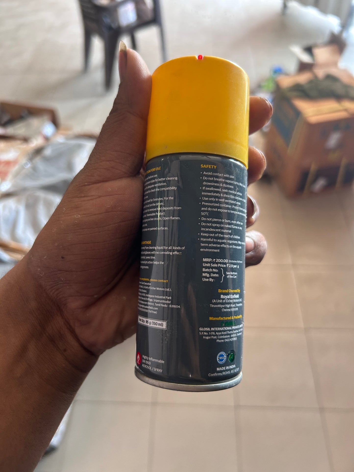 Royal Enfield 3600020/A – Genuine Chain Cleaner 150 ML for Effective Dirt & Grime Removal