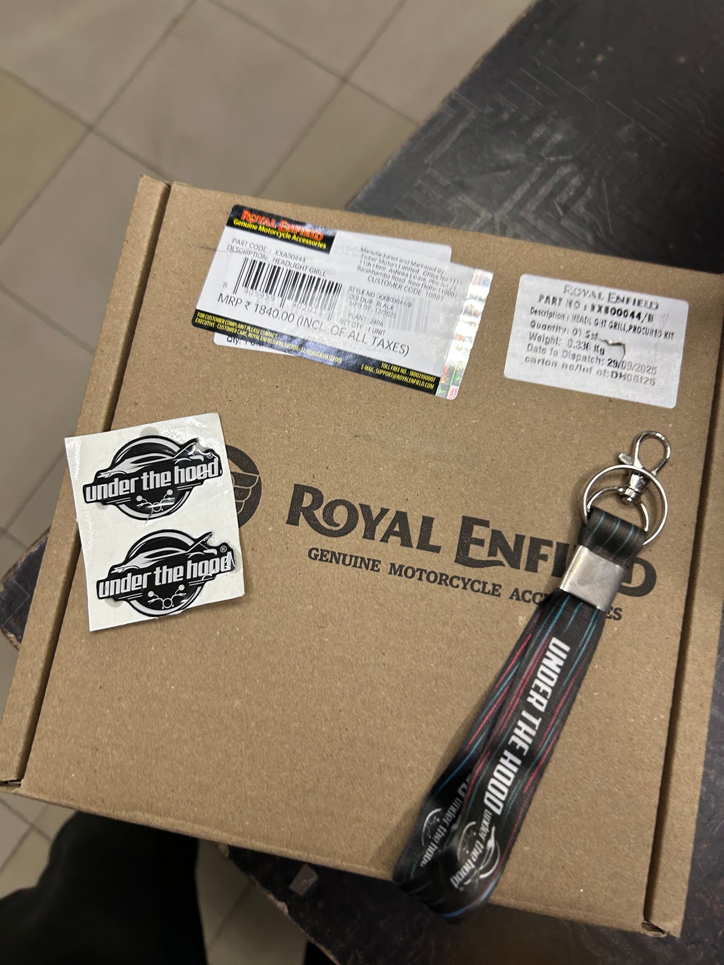 Royal Enfield KXA00444 Black Headlight Grill – Steel LED Headlight Guard for New Himalayan 450 & Guerrilla 450 (Genuine GMA Accessory)