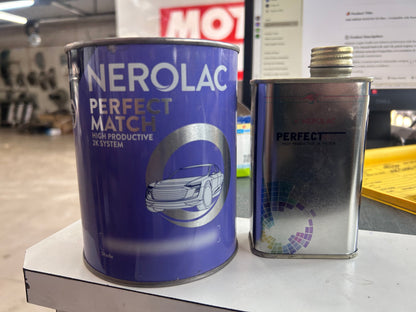 Nerolac Perfect Match PM 301 PU Matt Clear Coat – 1 Litre (Base 750ml + Hardener 250ml) | Premium Automotive Finish