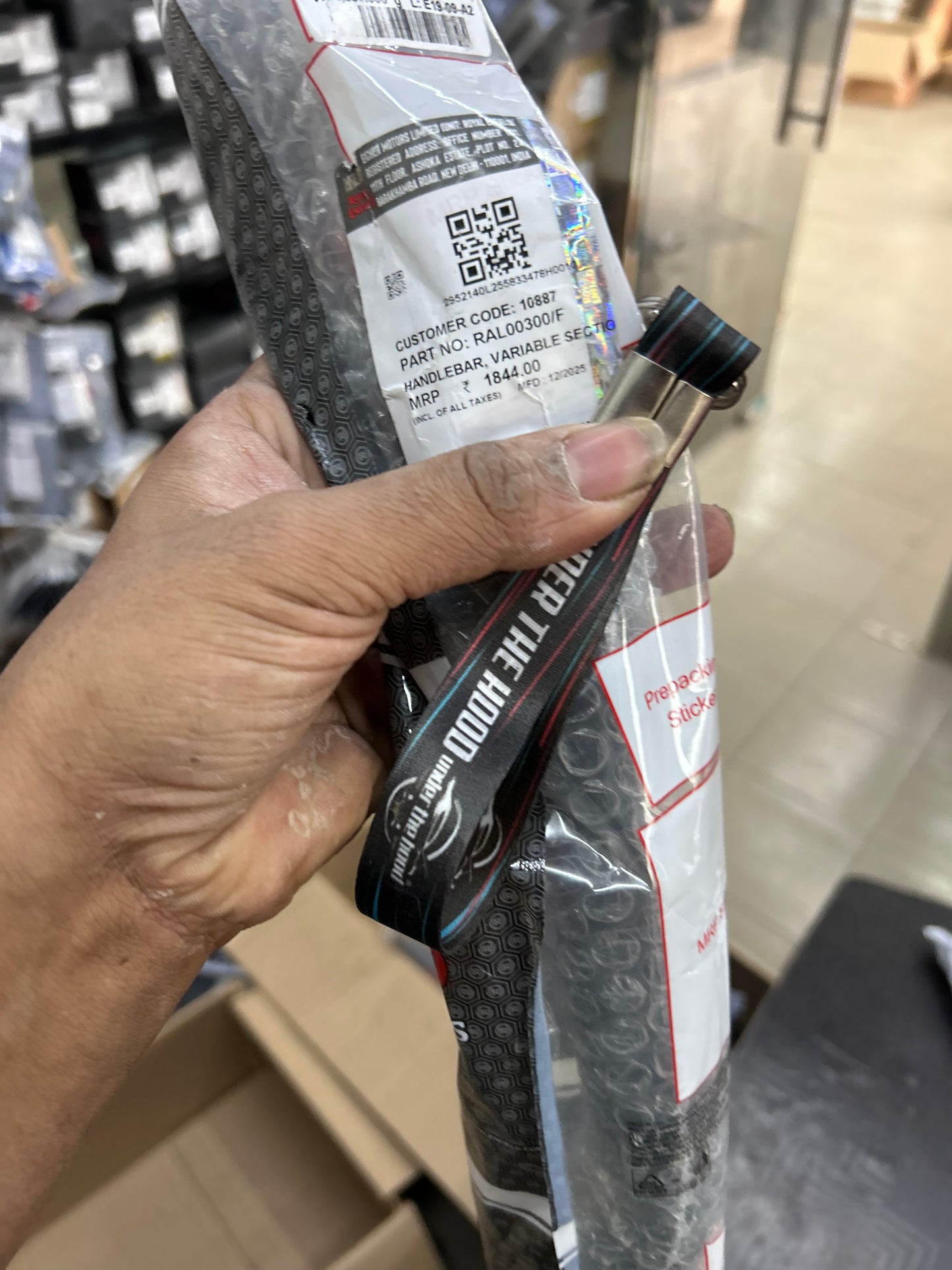 Royal Enfield RAL00300/F – Handlebar (Variable Section / Tapered) for Himalayan 450 (MY2024+) | Genuine OEM