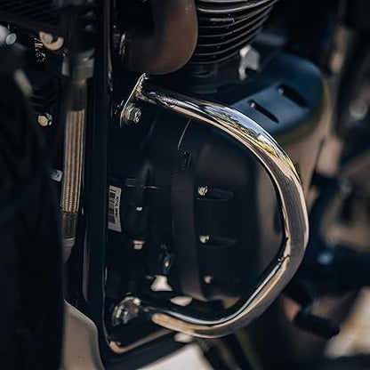 1990503 compact crash guard 25mm stainless steel Royal Enfield for 650 twins (confirmed fitment)